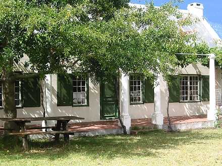 The entrance to the farmhouse